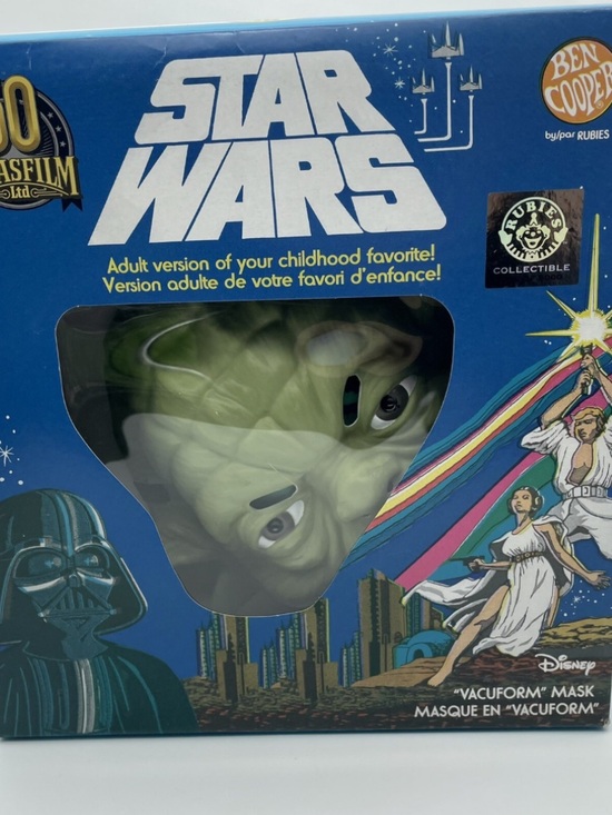 Ben Cooper Accessories - Rubies Costumes YODA “Vacuform” Mask Adult Star Wars Limited Edition *Sealed*